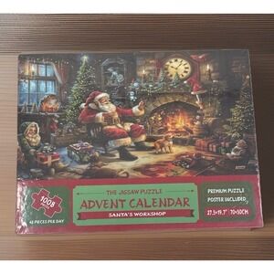 New Christmas Advent Calendar  Jigsaw Puzzles 24 Boxes 1008 Pieces 27.6x19.7